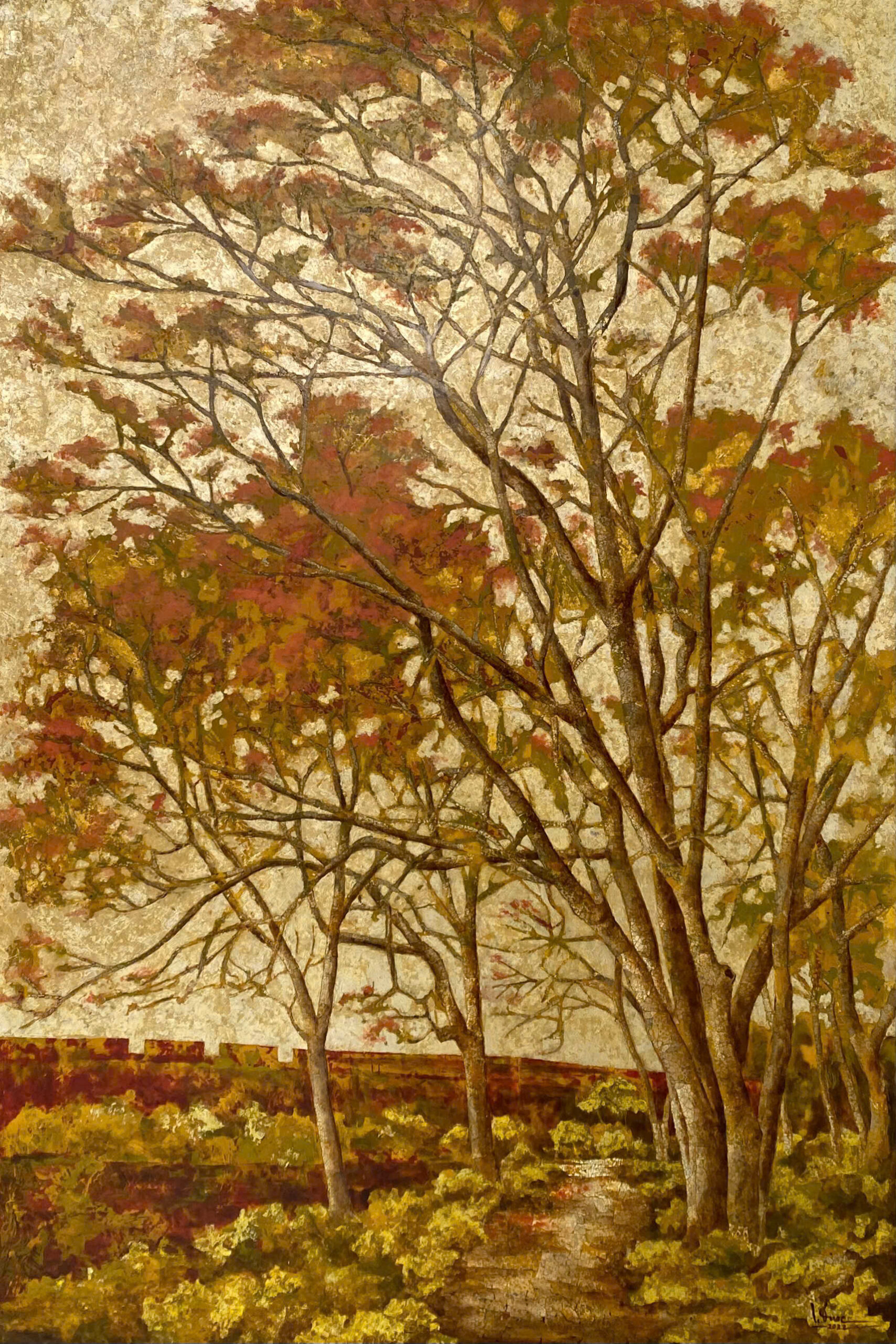 Tranh Sơn Mài Nét Huế, Tranh Hue, Nhung Art Space, Hoa Phuong, Son Mai Truyen Thong